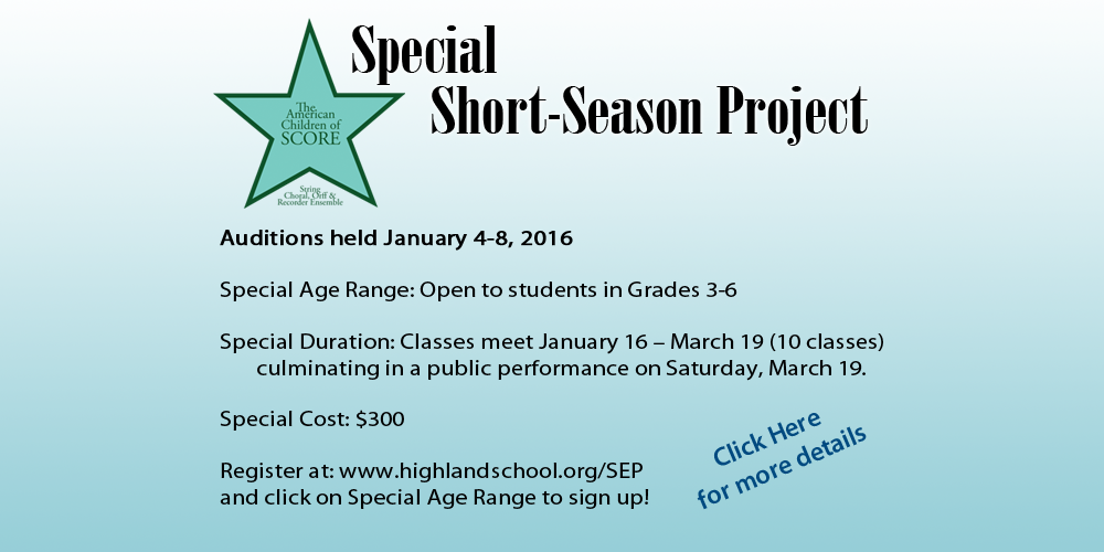 Special Short Season